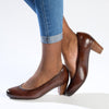 Soft Style By Hush Puppies Amya Block Heel - Brown-Soft Style by Hush Puppies-Buy shoes online