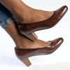 Soft Style By Hush Puppies Amya Block Heel - Brown-Soft Style by Hush Puppies-Buy shoes online