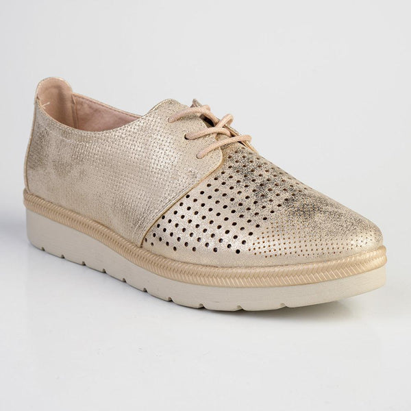 Soft Style By Hush Puppies Juliet Sneaker - Gold | Shoe Box Online Store