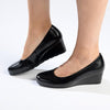 Soft Style By Hush Puppies Mihewi Wedge Court - Black-Soft Style by Hush Puppies-Buy shoes online