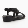 Soft Style By Hush Puppies Nakia Wedge Sandal - Black-Soft Style by Hush Puppies-Buy shoes online