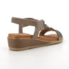 Soft Style By Hush Puppies Nakia Wedge Sandal - Taupe-Soft Style by Hush Puppies-Buy shoes online