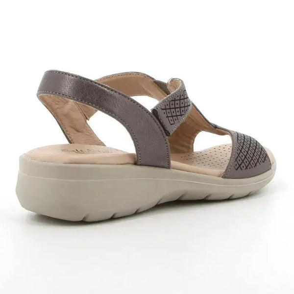 Soft Style By Hush Puppies Oberta Wedge Sandal - Gunmetal