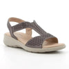 Soft Style By Hush Puppies Oberta Wedge Sandal - Gunmetal
