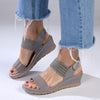 Soft Style By Hush Puppies Pomona Wedge Sandals - Grey-Soft Style by Hush Puppies-Buy shoes online