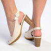 Soft Style By Hush Puppies Sidonia Peep Toe - Ivory-Soft Style by Hush Puppies-Buy shoes online