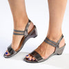 Soft Style By Hush Puppies Stefanie Sandal - Pewter-Soft Style by Hush Puppies-Buy shoes online