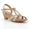 Soft Style By Hush Puppies Stella Sandal - Ivory/Light Gold