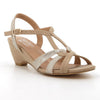 Soft Style By Hush Puppies Stella Sandal - Ivory/Light Gold