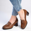 Soft Style By Hush Puppies Tayten Block Heel - Tan-Soft Style by Hush Puppies-Buy shoes online