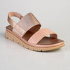 Soft Style By Hush Puppies Tegan Wedge Sandal - Rose Gold-Soft Style by Hush Puppies-Buy shoes online