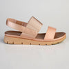 Soft Style By Hush Puppies Tegan Wedge Sandal - Rose Gold-Soft Style by Hush Puppies-Buy shoes online