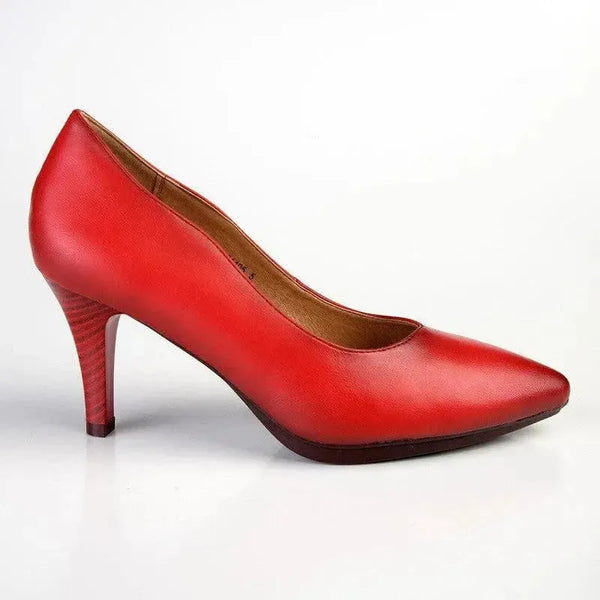 Soft Style Hush Puppies Phillipa Court Heel - Red