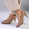 Soft Style Hush Puppies Phillipa Court Heel - Taupe-Soft Style by Hush Puppies-Buy shoes online