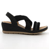 Soft Style Polina Wedge - Black-Soft Style by Hush Puppies-Buy shoes online