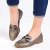 Soft Style by Hush Puppies Caira with Metal Saddle - Grey
