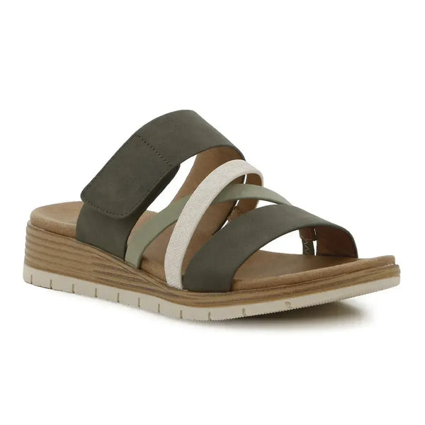 Soft Style by Hush Puppies Carmen Sandal - Khaki Multi