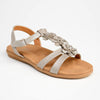 Soft Style by Hush Puppies Cecilia Strappy Sandals - Silver-Soft Style by Hush Puppies-Buy shoes online