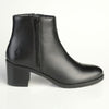 Soft Style by Hush Puppies Dawn Side Zip Ankle Boot - Black-Soft Style by Hush Puppies-Buy shoes online