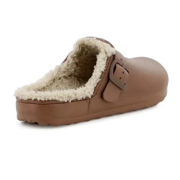 Soft Style by Hush Puppies Desi Fur Slip On - Chocolate