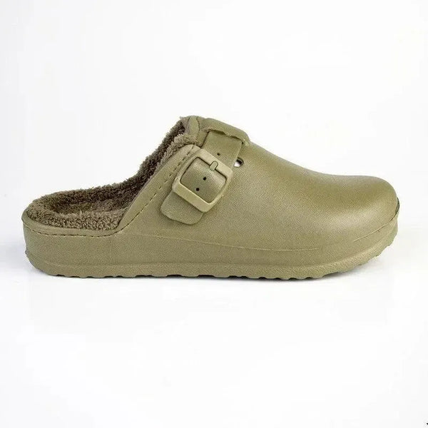 Soft Style by Hush Puppies Desi Fur Slip On - Khaki