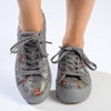 Soft Style by Hush Puppies Fordan Floral Sneaker - Grey-Soft Style by Hush Puppies-Buy shoes online