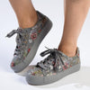 Soft Style by Hush Puppies Fordan Floral Sneaker - Grey-Soft Style by Hush Puppies-Buy shoes online