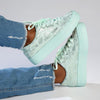 Soft Style by Hush Puppies Fordan Floral Sneaker - Mint-Soft Style by Hush Puppies-Buy shoes online