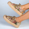 Soft Style by Hush Puppies Fordan Floral Sneaker - Taupe-Soft Style by Hush Puppies-Buy shoes online