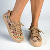 Soft Style by Hush Puppies Fordan Floral Sneaker - Taupe-Soft Style by Hush Puppies-Buy shoes online