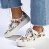 Soft Style by Hush Puppies Fordan Floral Sneaker - White-Soft Style by Hush Puppies-Buy shoes online