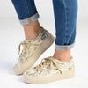 Soft Style by Hush Puppies Fordan Reptile Sneaker - Light Gold-Soft Style by Hush Puppies-Buy shoes online