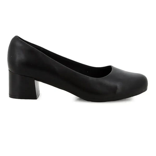 Soft Style by Hush Puppies Fynn Block Heel Court - Black