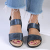 Soft Style by Hush Puppies Gina Strap Sandals - Navy-Soft Style by Hush Puppies-Buy shoes online