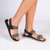 Soft Style by Hush Puppies Irene Strap Sandals - Black-Soft Style by Hush Puppies-Buy shoes online