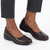 Soft Style by Hush Puppies Jasmine Flat Court Walker-Chocolate