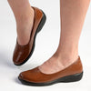 Soft Style by Hush Puppies Jasmine Flat Court Walker - Tan-Soft Style by Hush Puppies-Buy shoes online