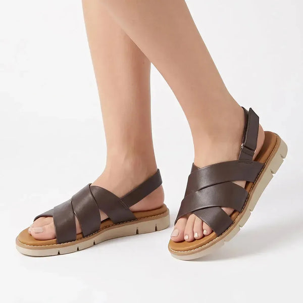 Soft Style by Hush Puppies Jatin Sandal - Chocolate