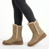 Soft Style by Hush Puppies Kaz 2 Fur Collar Boot - Stone