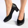 Soft Style by Hush Puppies Makana Block Heel - Black-Hush Puppies-Buy shoes online