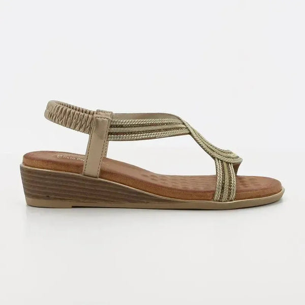 Soft Style by Hush Puppies Naila Sandal - Light Gold