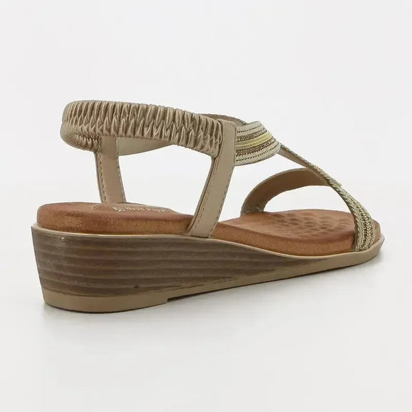 Soft Style by Hush Puppies Naila Sandal - Light Gold