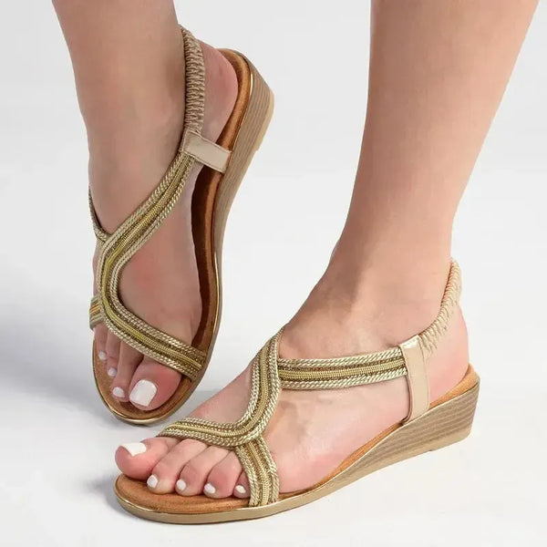 Soft Style by Hush Puppies Naila Sandal - Light Gold