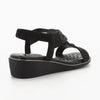 Soft Style by Hush Puppies Nakia Wedge Sandal - Black