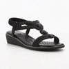 Soft Style by Hush Puppies Nakia Wedge Sandal - Black
