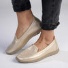 Soft Style by Hush Puppies Nan Slip-on Shimmer Loafer - Light Gold-Soft Style by Hush Puppies-Buy shoes online