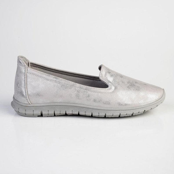 Soft Style by Hush Puppies Nan Slip-on Shimmer Loafer - Silver