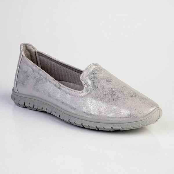 Soft Style by Hush Puppies Nan Slip-on Shimmer Loafer - Silver