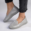 Soft Style by Hush Puppies Nan Slip-on Shimmer Loafer - Silver W25-Soft Style by Hush Puppies-Buy shoes online