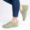 Soft Style by Hush Puppies Nansen Fly Knit Sneaker - Sage-Soft Style by Hush Puppies-Buy shoes online